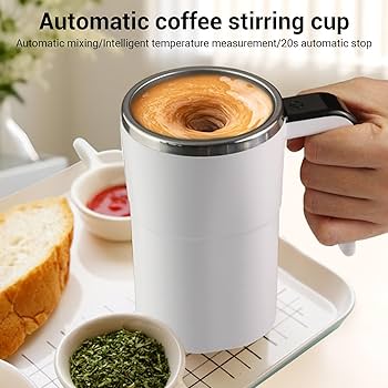 ☕ Tasse Auto-Mélangeuse avec Affichage de température